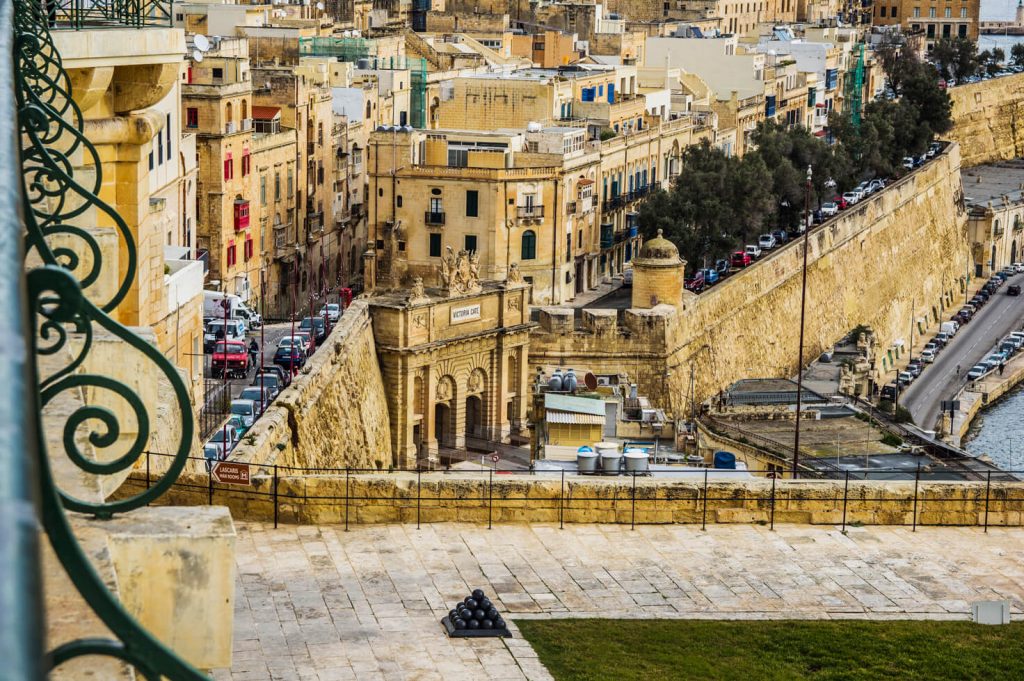 Malta, Valletta, Victoria Gate, Upper Barrakka Gardens